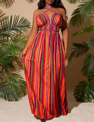 Rochie lunga SHEIN CURVE, mix culori