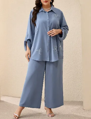 Compleu SHEIN CURVE, albastru