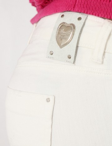 Blugi Bershka, alb