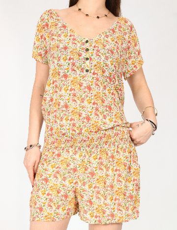 Salopeta Bershka, floral print