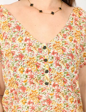 Salopeta Bershka, floral print