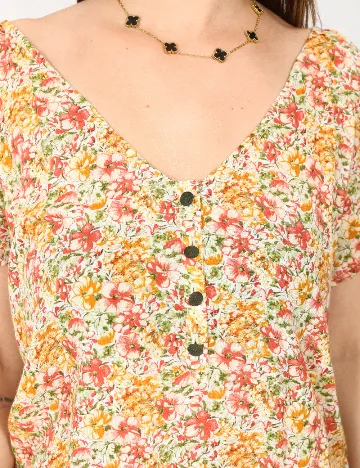 Salopeta Bershka, floral print