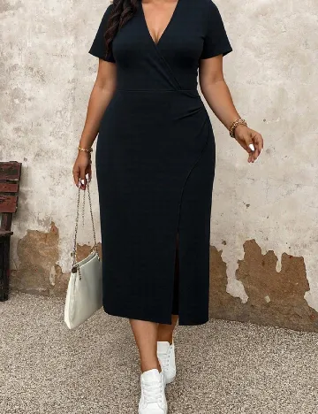 Rochie medie SHEIN CURVE, negru