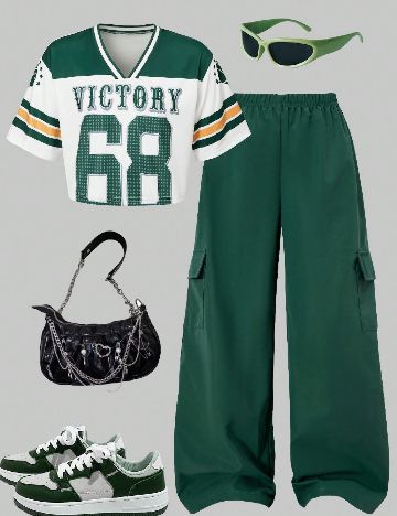 Compleu Shein Kids, verde