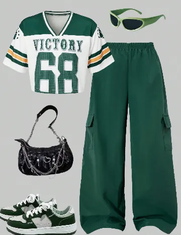 Compleu Shein Kids, verde