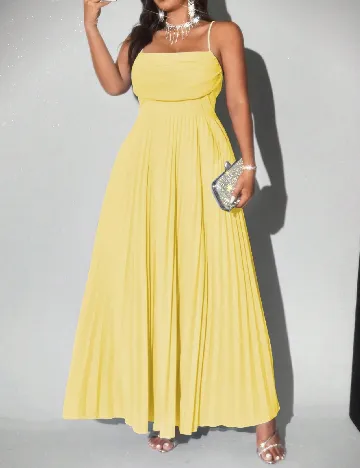 Rochie lunga SHEIN CURVE, galben
