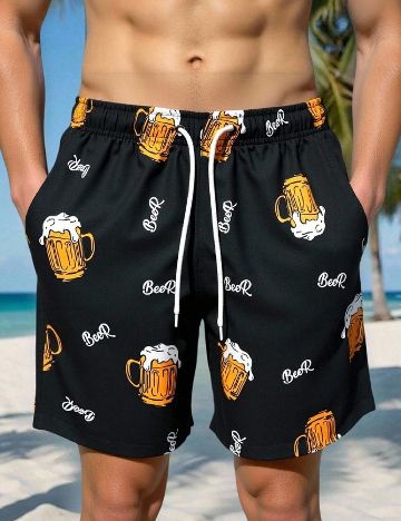 Pantaloni scurti SHEIN, negru