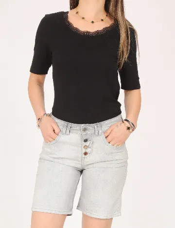 Pantaloni scurti Bershka, gri