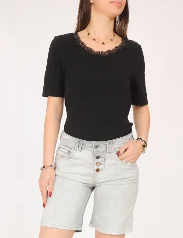 Pantaloni scurti Bershka, gri