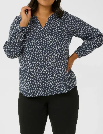 Bluza Kaffe Curve, bleumarin