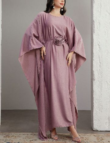 Rochie lunga SHEIN, roz pudra inchis