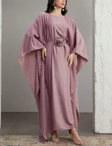 Rochie lunga SHEIN, roz pudra inchis