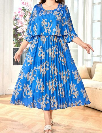 Rochie lunga SHEIN CURVE, albastru