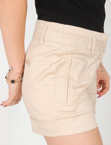 Pantaloni scurti Zara, crem