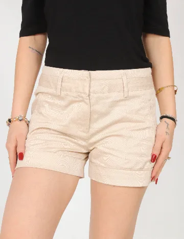Pantaloni scurti Zara, crem