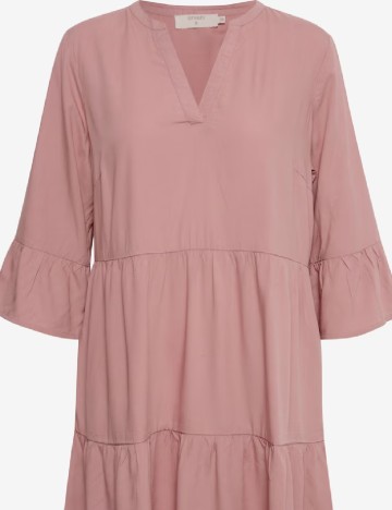 Rochie medie Cream, roz