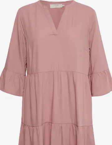 Rochie medie Cream, roz