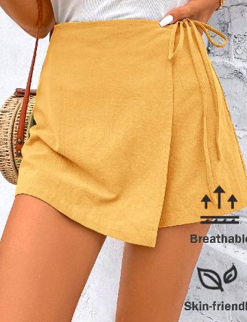 Fusta pantalon SHEIN, galben