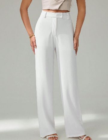 Pantaloni SHEIN, alb