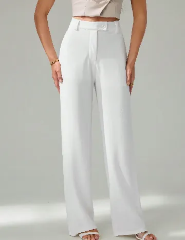 Pantaloni SHEIN, alb