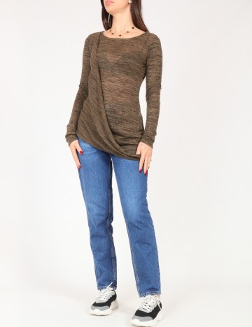 Bluza Bershka, verde inchis