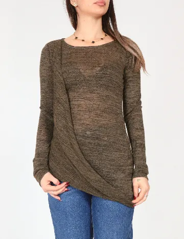 Bluza Bershka, verde inchis