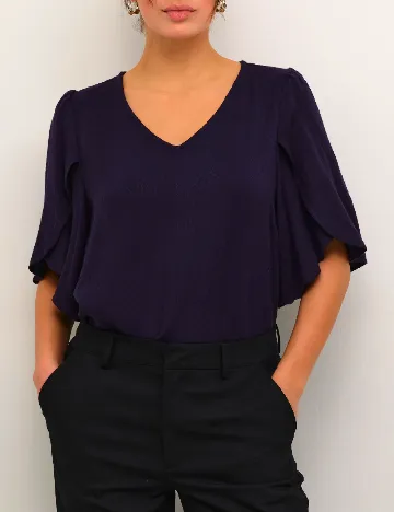 Bluza Kaffe, mov inchis