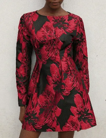 Rochie scurta SHEIN, negru/rosu