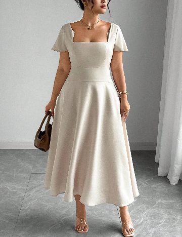 Rochie lunga SHEIN CURVE, bej