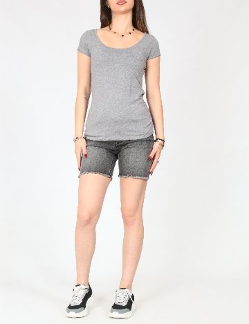 Tricou Bershka, gri