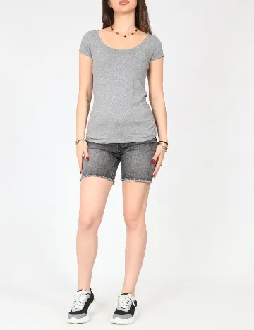 Tricou Bershka, gri