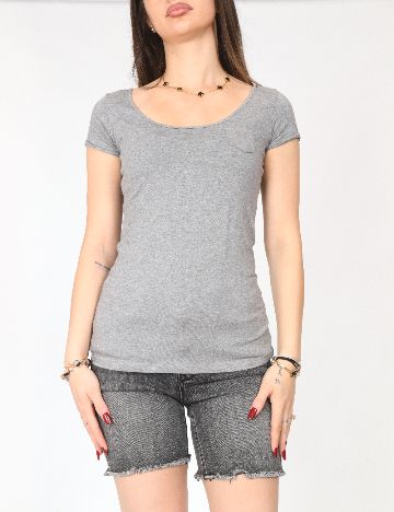 Tricou Bershka, gri