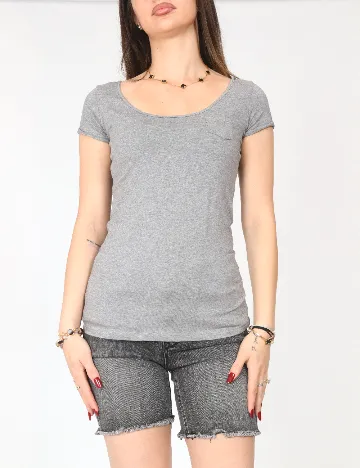Tricou Bershka, gri