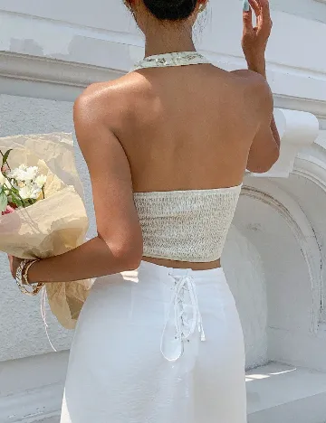 Top SHEIN, ecru