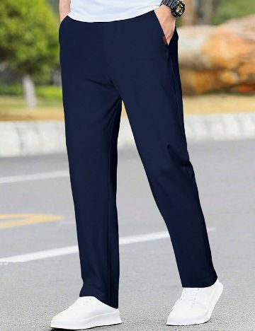 Pantaloni SHEIN, bleumarin
