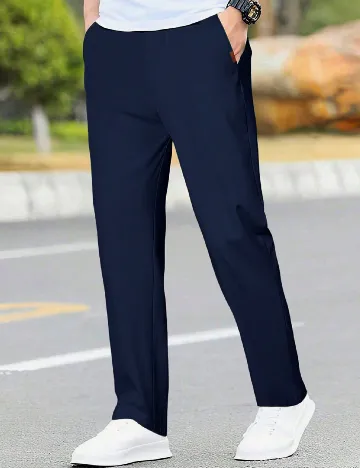 Pantaloni SHEIN, bleumarin