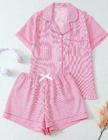 Pijama SHEIN, roz/alb
