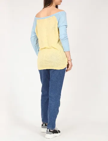 Bluza Zara, galben/albastru