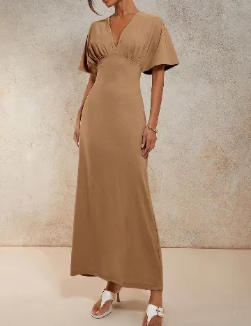 Rochie lunga Cosmina, maro