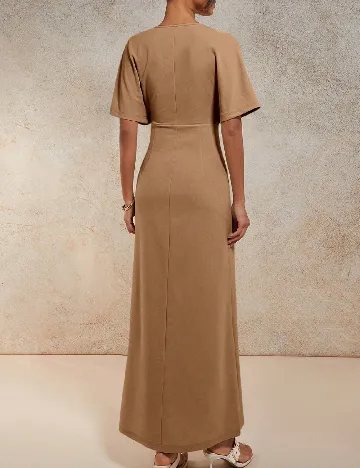 Rochie lunga Cosmina, maro
