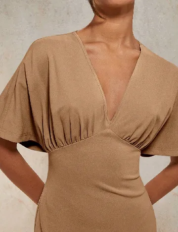 Rochie lunga Cosmina, maro