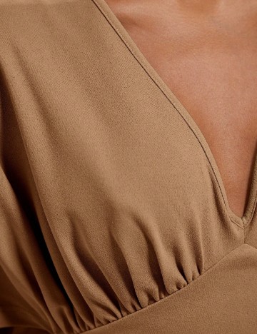Rochie lunga Cosmina, maro