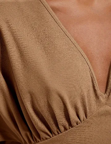 Rochie lunga Cosmina, maro