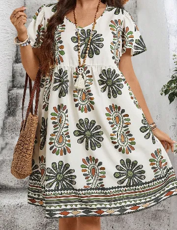 Rochie scurta SHEIN CURVE, mix culori
