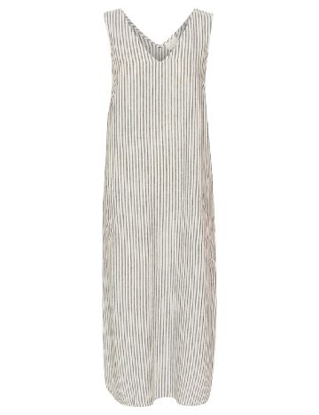 Rochie medie Kaffe, alb/maro