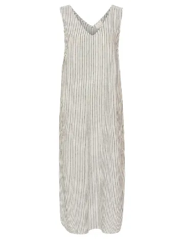 Rochie medie Kaffe, alb/maro