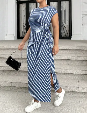 Rochie lunga SHEIN CURVE, albastru