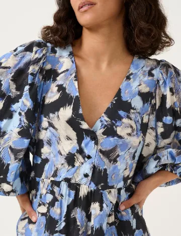 Rochie scurta Kaffe, mix culori