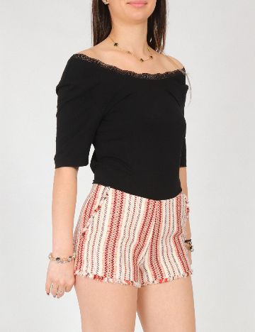 Pantaloni scurti Zara, rosu
