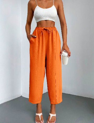 Pantaloni SHEIN, portocaliu